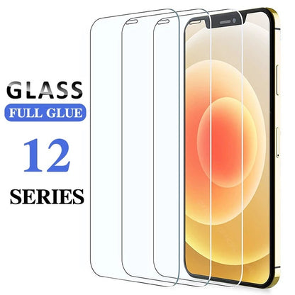 12 Tempered Glass Film 15 PLUS Anti-Fingerprint Mobile Phone Protective Film Compatible With Apple